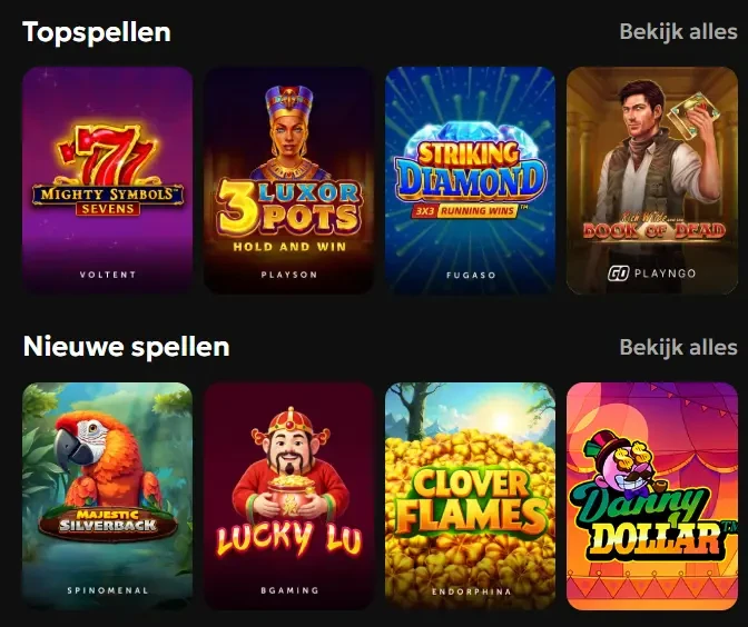 GXBet Casino games